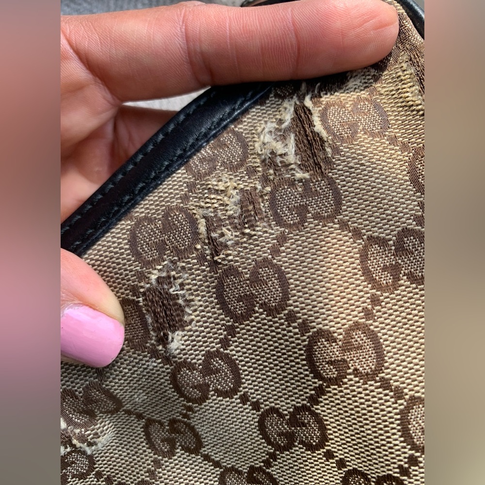 GUCCI Monogram twin hobo should bag - Picture 12 of 12